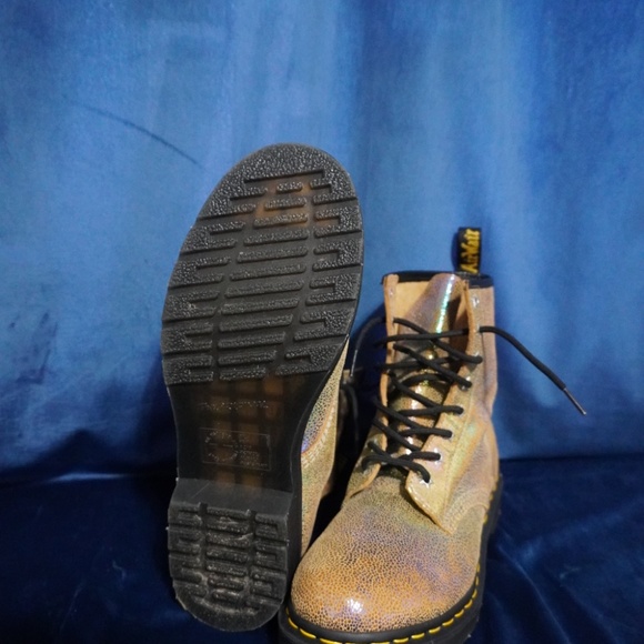 1460 RAINBOW RAY SUEDE LACE UP BOOTS - Picture 5 of 9